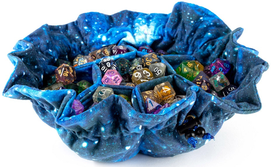 Velvet Compartment Dice Bag Galaxy