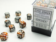 GeminiÃ‚Â® 12mm d6 Copper-Steel/white Dice BlockÃ¢â€žÂ¢ (36 dice)
