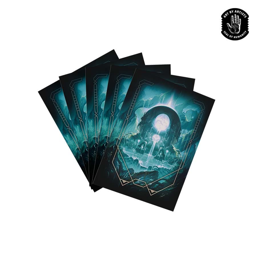 Orange Nebula Curator Sleeves (100) Reverence