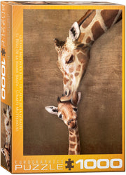 Giraffe Mother's Kiss 1000pc