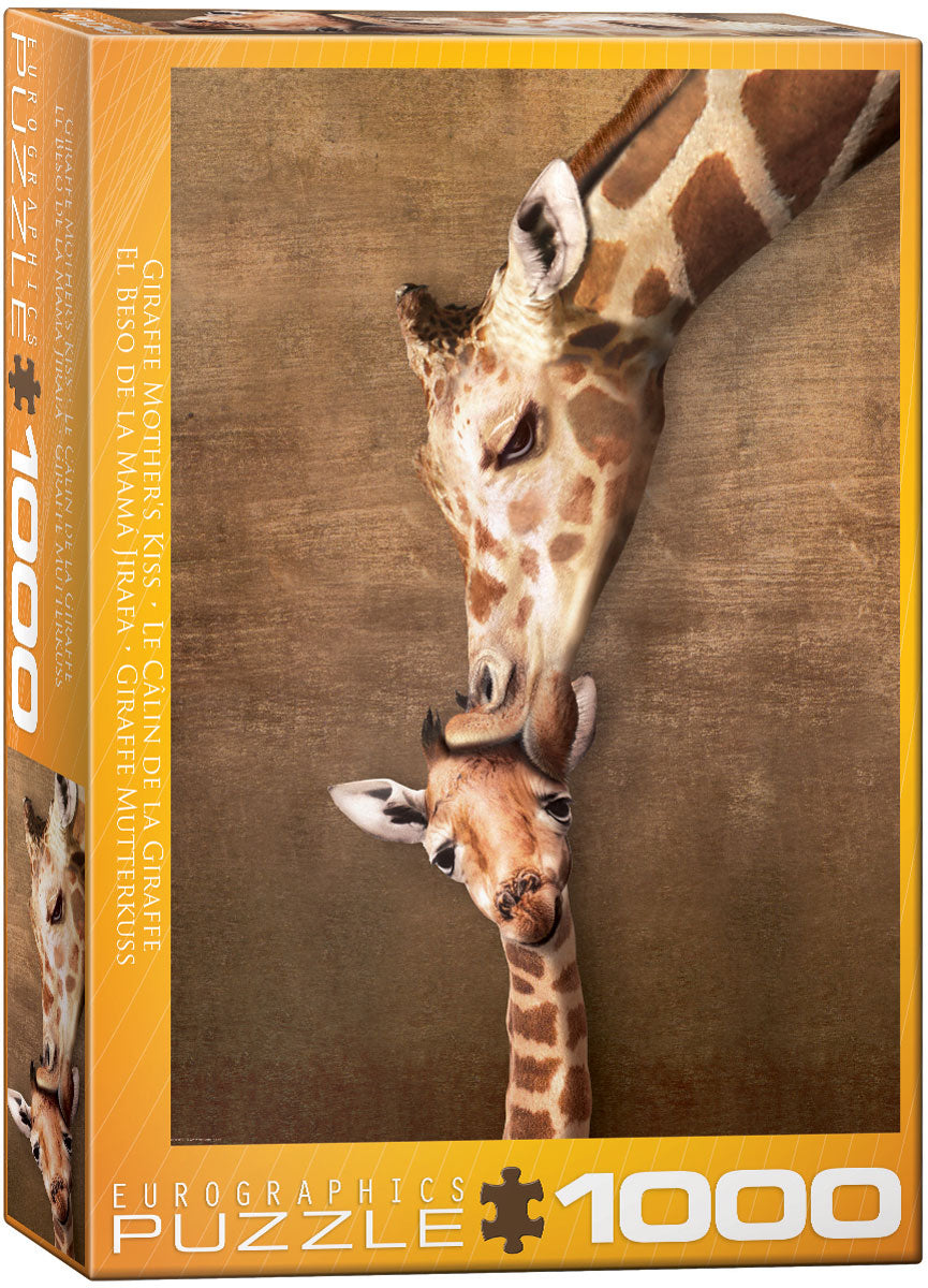 Giraffe Mother's Kiss 1000pc