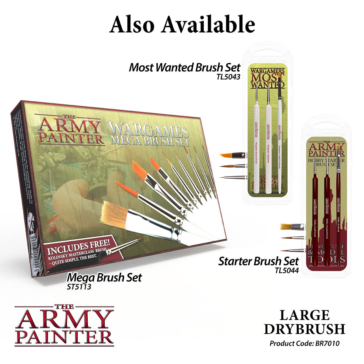 Wargamer Brush: Large Drybrush