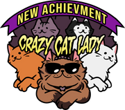 Dungeon Crawler Carl: New Achievment Crazy Cat Lady Enamel Pin