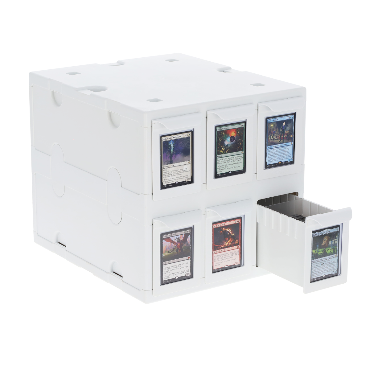 Card Catalog 6 Drawer White