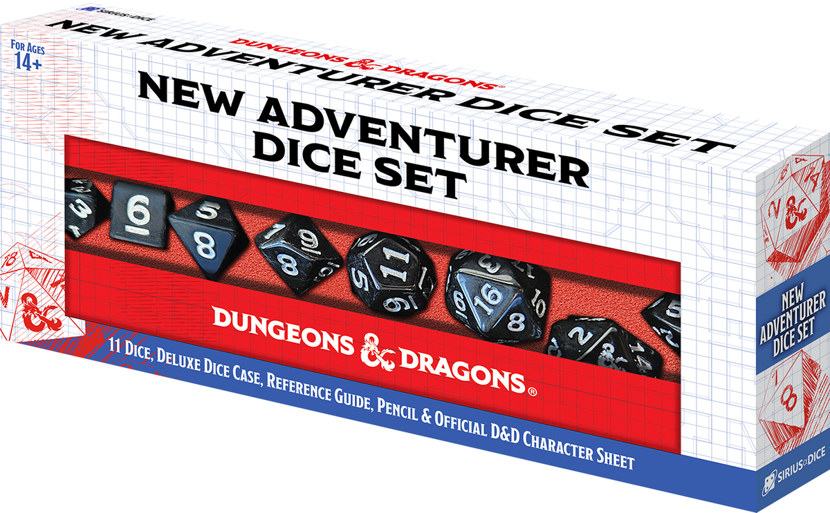 D&D New Adventurer Set Black Dice