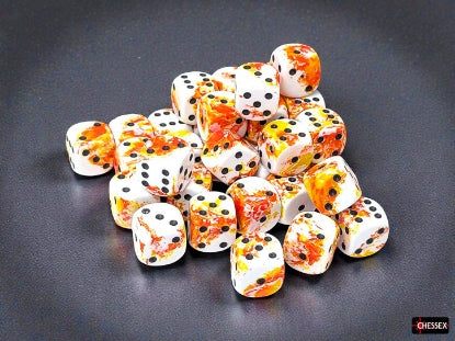 Brush 12mm d6 Sunrise/Black Dice BlockÃ¢â€žÂ¢ (36 dice)