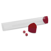 Playmat Tube with Dice Cap Red